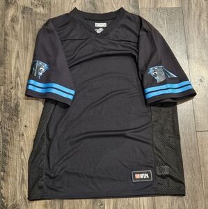 Carolina Panthers NFLPA Game Jersey Men’s L Home Black Blank